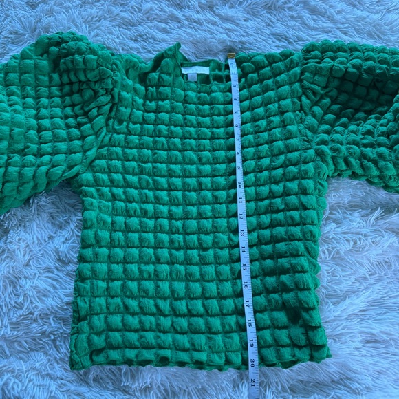 Anthropologie Green Textured Blouse - Picture 11 of 11